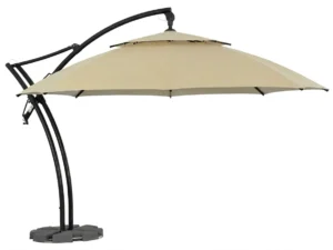 nowoczesny parasol ogrodowy ibiza w kolorze beżowym