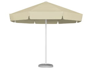 okrągły parasol ogrodowy RODOS w kolorze beżowym
