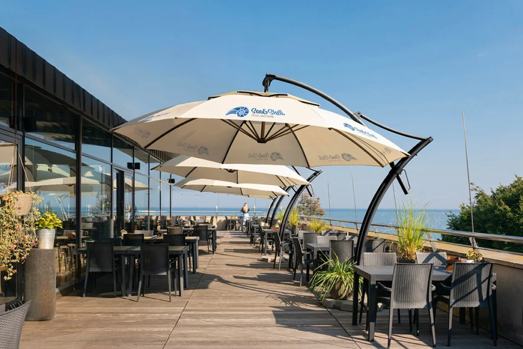 Parasol ogrodowy na bocznej nodze model Ibiza